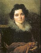 Kiprensky, Orest Portrait of Darya Khvostova USA oil painting reproduction